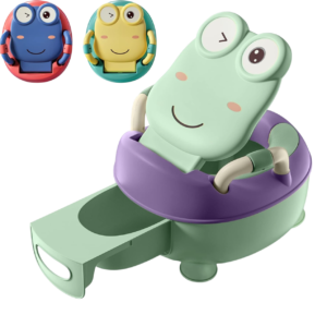 Penico de treino com sapo fofo e assento macio